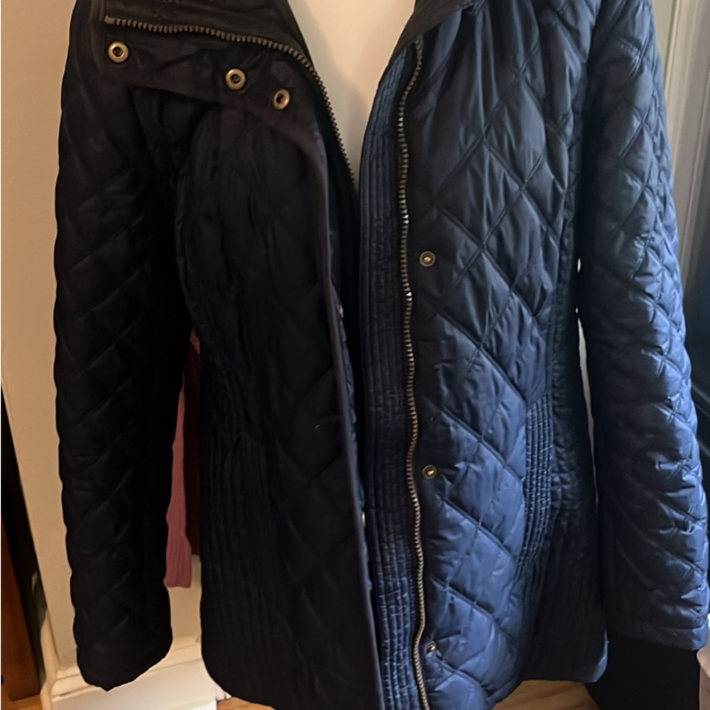Marc New York Navy Quilted Ski Coat